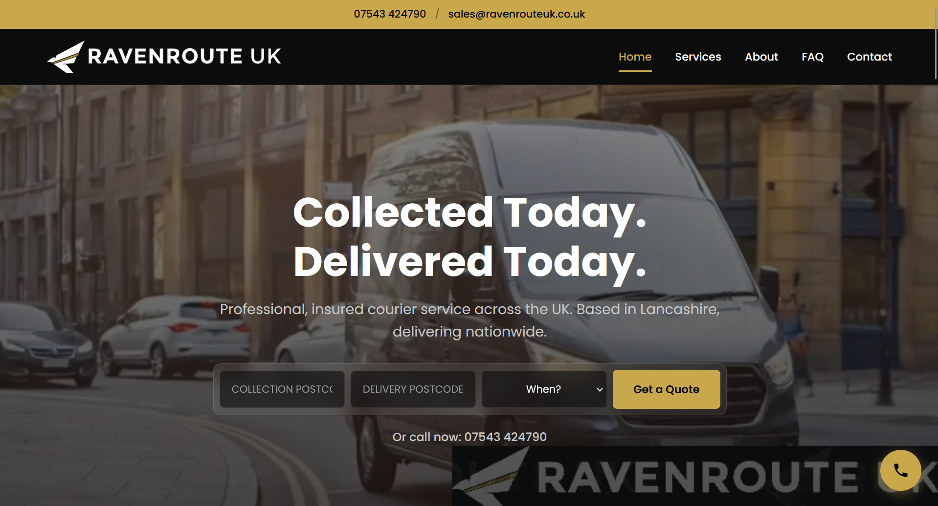 RavenRoute UK website